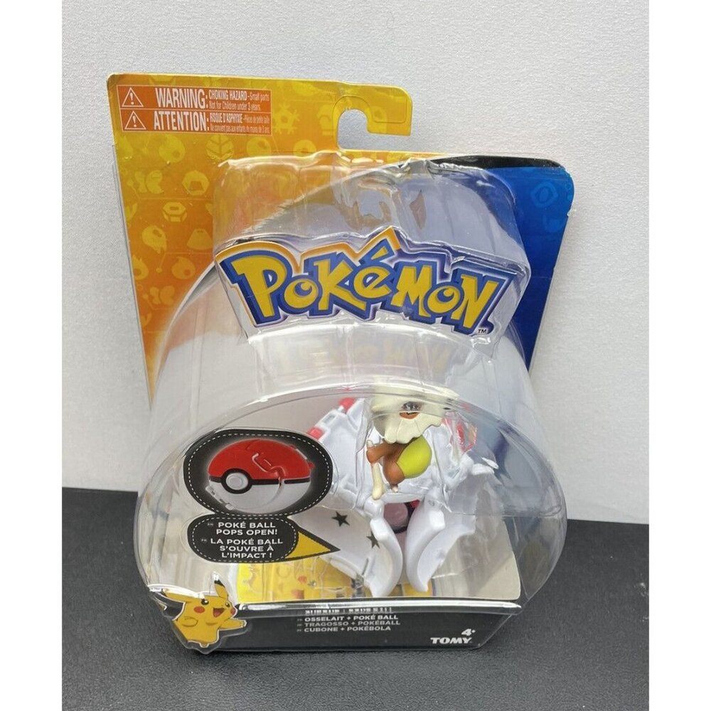 POKEMON Throw 'N' Pop Collectible Figure Cubone Poke Ball - Picture 2 of 5